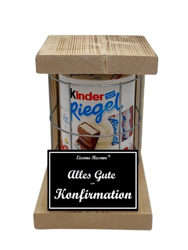 Konfirmation Geschenk Kinder Riegel Notfall Reserve Metallgitter Konfirmationsgeschenke für Jungen Konfirmation Geschenke Mädchen Text s/w Alles Gute zur Konfirmation von Genial-Anders