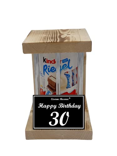 Kinder Riegel - Notfall Reserve - Metallstäbe - Happy Birthday 30 Geburtstagsgeschenk - witziges Geschenk zum 30. Geburtstag für Männer Frauen - lustige Geschenkideen von Genial-Anders