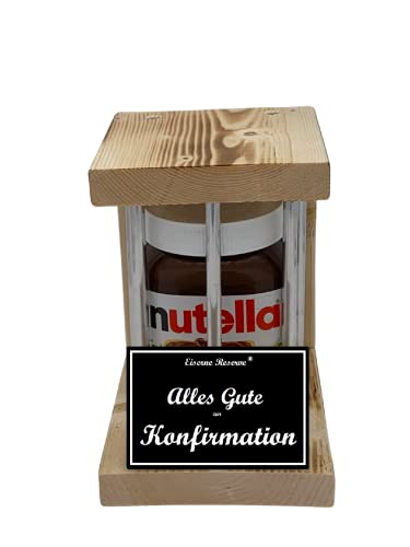 Konfirmation Geschenk Nutella Notfall Reserve Metallstäbe Konfirmationsgeschenke für Jungen Konfirmation Geschenke Mädchen Text s/w Alles Gute zur Konfirmation von Genial-Anders