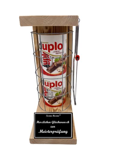 Geschenk zur Meisterprüfung duplo Riegel Geschenkset - Eiserne Reserve Gitterkäfig Säge - Meister Geschenk Meisterprüfung -s- Herzlichen Glückwunsch zur Meisterprüfung von Genial-Anders