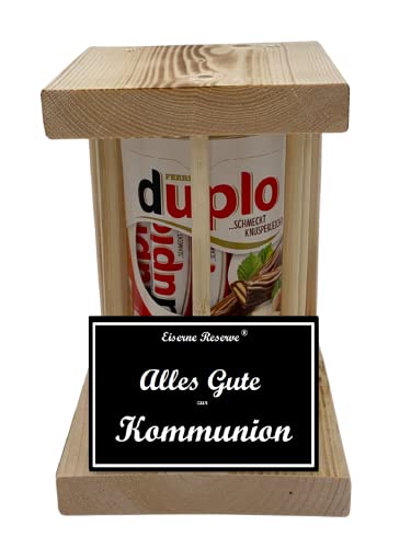 Kommunion Geschenke für Mädchen und Jungen - duplo Riegel - Notfall Reserve Holzstäbe - Erstkommunion Geschenke zur Kommunion -s- Alles G.zur Kommunion von Genial-Anders