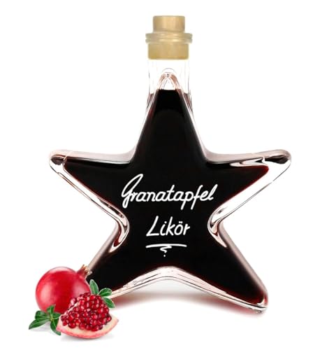 5x Granatapfel Likör 0,2 L Sternflasche Fruchtbombe mit imponierend vollem Aroma 20% Vol Mengenrabatt von Geniess-Bar!