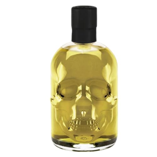 Absinth Gold Kristall Skull 0,5 L Totenkopf ohne Farbstoff mit maximal erlaubtem Thujongehalt 35mg/L 55% Vol von Geniess-Bar!