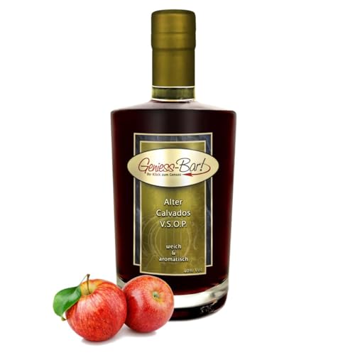 Alter Calvados V.S.O.P. 0,5L Apfelbrand sehr mild & aromatisch 40% Vol von Geniess-Bar!