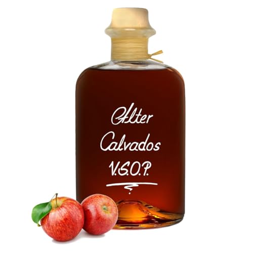 Alter Calvados V.S.O.P. 0,7L Aromatisch & sehr weich Apfel Brand Normandie 40% Vol. 700ml von Geniess-Bar!