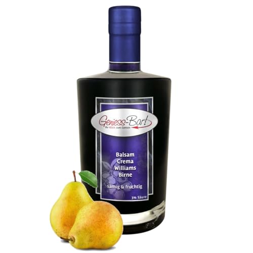 Geniess-Bar! Balsamico Creme Birne (0,35 Liter) - Premium Crema di Aceto Balsamico di Modena IGP mit 3% Säure von Geniess-Bar!