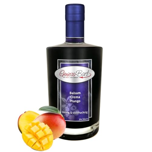 Geniess-Bar! Balsamico Creme Mango (0,5 Liter) - Premium Crema di Aceto Balsamico di Modena IGP mit 3% Säure von Geniess-Bar!