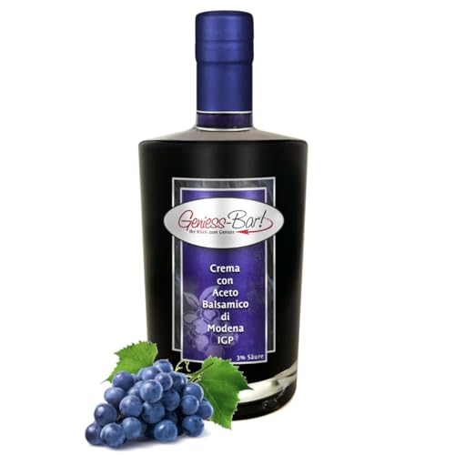 Geniess-Bar! Crema di Aceto Balsamico di Modena IGP (0,5 Liter) - Premium Crema di Aceto Balsamico di Modena IGP mit 3% Säure von Geniess-Bar!