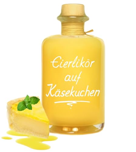 Eierlikör auf Käsekuchen 0,7L - schmeckt nach mehr! Sahnige Likör Spezialität 20% Vol. Geschenkflasche von Geniess-Bar!