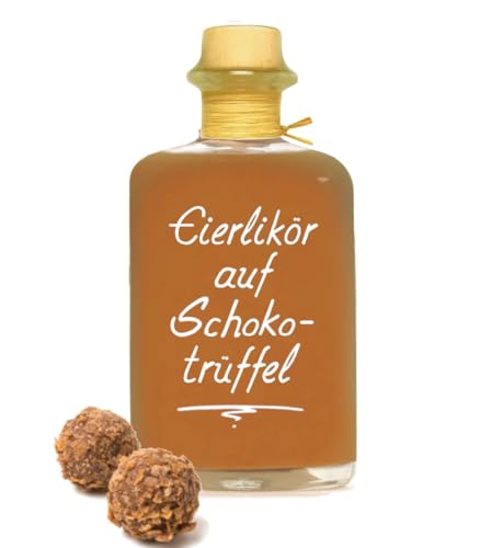 Eierlikör auf Schoko Trüffel 0,5L sehr sämig & süffig 20% Vol Schokotrüffel Likör Sahnelikör Schokoladentrüffel von Geniess-Bar!