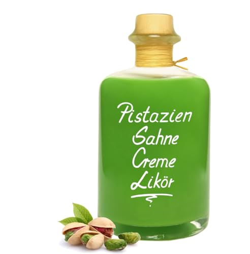 Pistazien Sahnecreme Likör 0,5L Top Qualität Pistazienlikör Sahnelikör Cremelikör 16% Vol von Geniess-Bar!