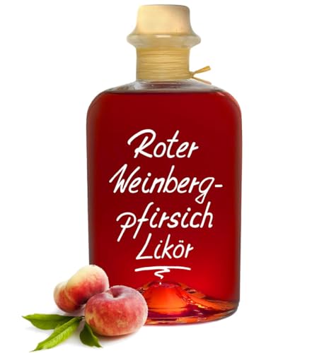 Roter Weinbergpfirsich Likör 0,5L saftig aromatisch & lecker! 18% Vol von Geniess-Bar!