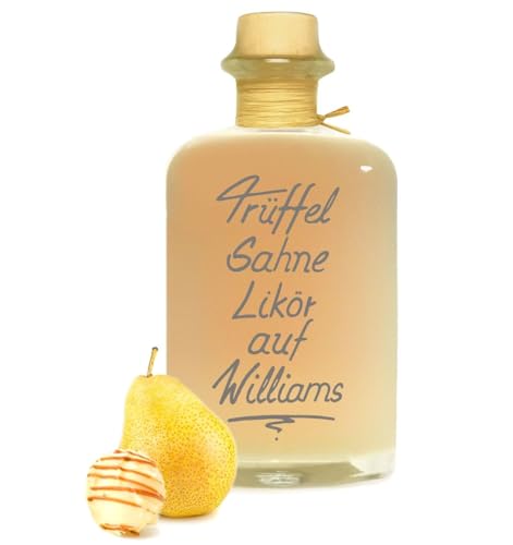 Trüffel Sahne Likör auf Williams Birnenbrand 0,7L exklusiver Verführer 18% Vol von Geniess-Bar!