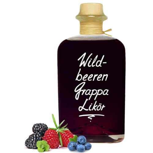 Wildbeeren Grappa Likör 0.7 l beeindruckend aromatisch & opulent 20% Vol. von Geniess-Bar!