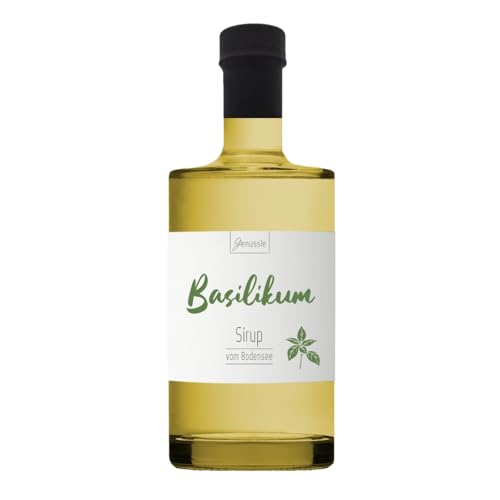 BIO Basilikum Sirup 700 ml - Genüssle Basilikum Sirup vom Bodensee von Genüssle