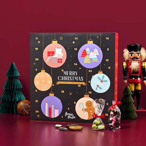 Genuss Berlin – Lakritz Adventskalender – 24 Tage Vorfreude mit Lakritze – Süß & salzig – Geschenkset für Lakritzliebhaber – Handverpackt – Perfekt für die Vorweihnachtszeit - Weihnachtskalender von Genuss Berlin