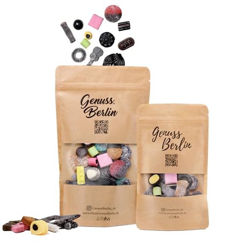 Süß-Salzige Lakritzmischung 500g I Perfekte Portionsgröße I Vegan & kalorienarm I Süß & salzig I Hochwertige Zutaten I Ideal für bewusste Genießer I Perfekter Snack für jede Gelegenheit von Genuss Berlin