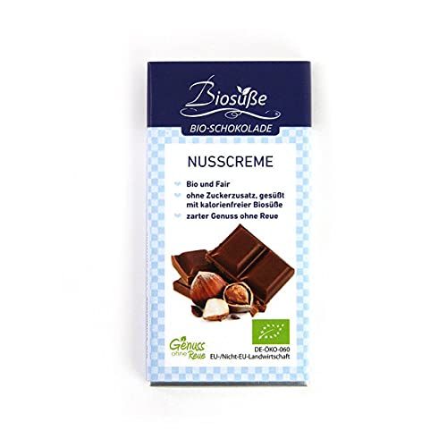 Genuss ohne Reue - biosüße bio-Schokolade Nusscreme - 40 g - 12er Pack von Genuss ohne Reue