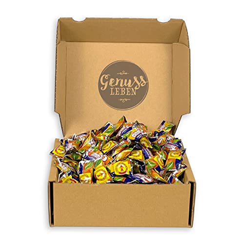 Genussleben Box mit Nimm2 im Mix 1kg, Lutschbonbons in Gro?packungen, S??igkeiten, Fruchtbonbons Mischung von Genussleben