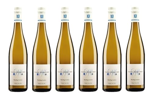 6x 0,75l - 2022er - Georg Mosbacher - Riesling - VDP.Gutswein - Qualitätswein Pfalz - Deutschland - Weißwein trocken von Georg Mosbacher