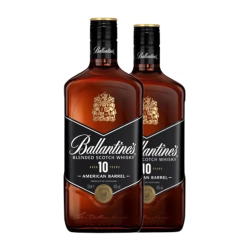 Whiskey Blended Ballantine's American Barrel 10 Jahre 1 L (Karton mit 2 Flaschen von 1 L) von George Ballantine & Son - Ballantine's