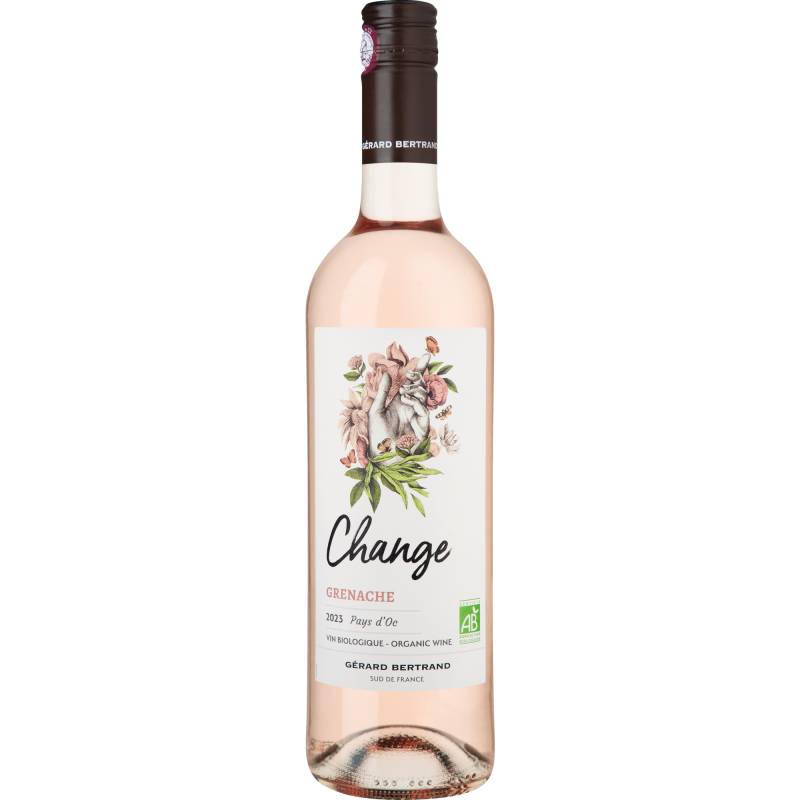 Change Grenache Rosé, Pays d'Oc IGP, Languedoc-Roussillon, 2023, Roséwein von Gérard Bertrand, 11100-262 Narbonne, Frankreich