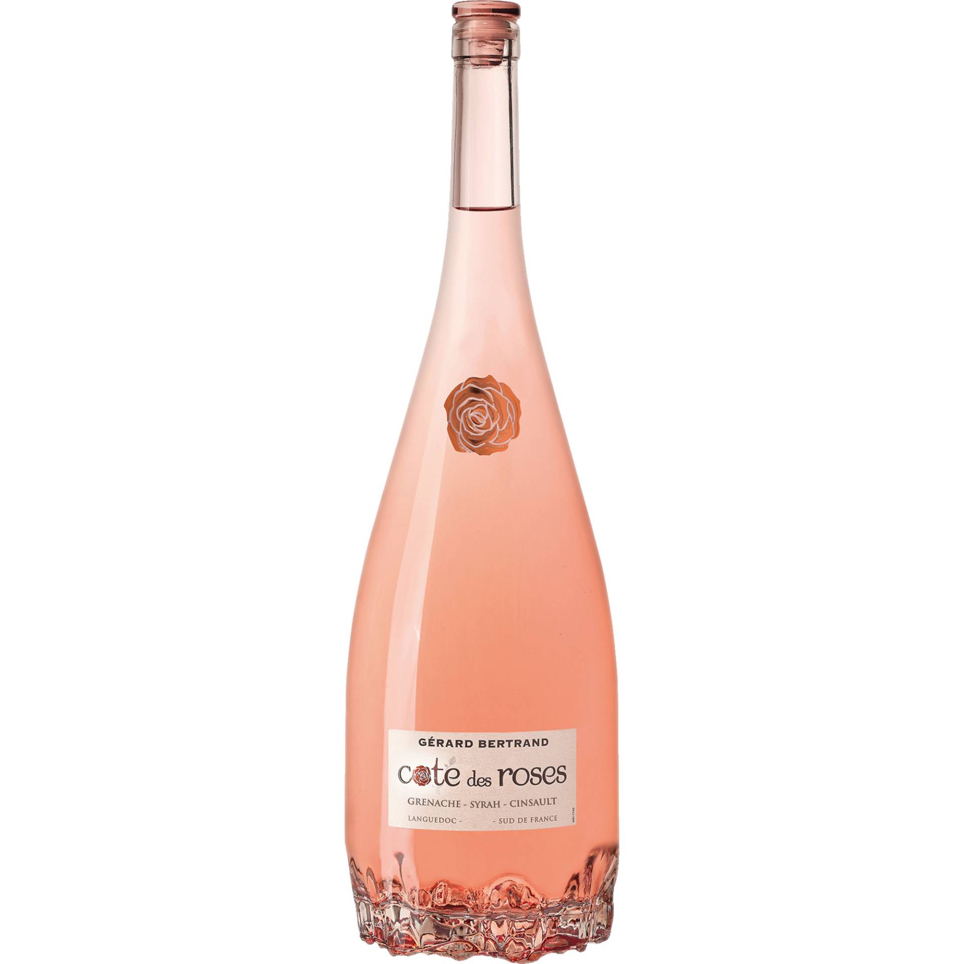 Côte des Roses Rosé, Languedoc AOP, Magnum, Languedoc-Roussillon, 2023, Roséwein von Gérard Bertrand,11100,Narbonne,Frankreich