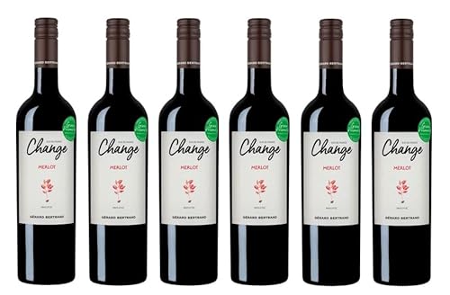 6x 0,75l - Gérard Bertrand - Change - Merlot - Pays d'Oc I.G.P. - Languedoc - Frankreich - Rotwein trocken von Gérard Bertrand - Change