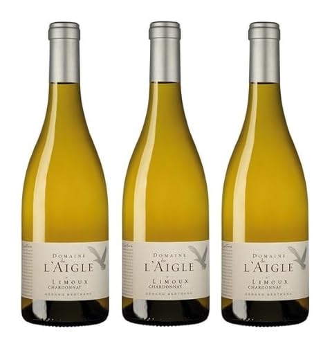 3x 0,75l - 2023er - Gérard Bertrand - Domaine de l'Aigle - Chardonnay - Limoux A.O.P. - Frankreich - Weißwein trocken von Gérard Bertrand