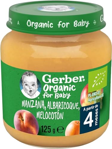 BIO Jar Apfel, Aprikose, Pfirsich 4m + 125 G von Gerber