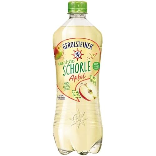 18 Flaschen Gerolsteiner Leichte Schorle Apfel a 0,75 L Inc. EINWEG Pfand von Gerolsteiner