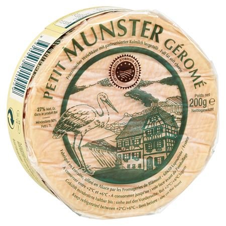 Petit Munster Géromé französischer Weichkäse, 50 % Fett 200 g von Gerome