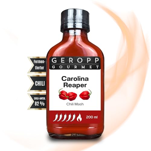 GEROPP-GOURMET Carolina Reaper Chili Mash/Püree mit 82% Chili (200 ml) von Geropp Gourmet