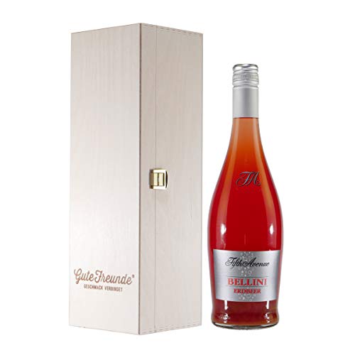 Fifth Avenue Bellini Erdbeer mit Geschenk-Holzkiste von Gerstacker