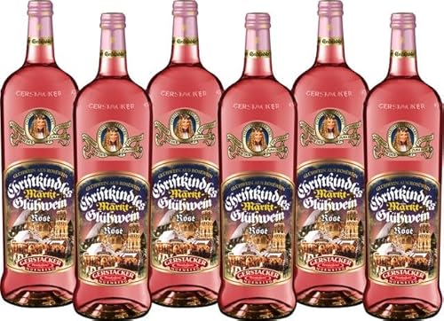 GERSTACKER Christkindles® Markt-Glühwein aus Roséwein (6 x 1l) von Gerstacker