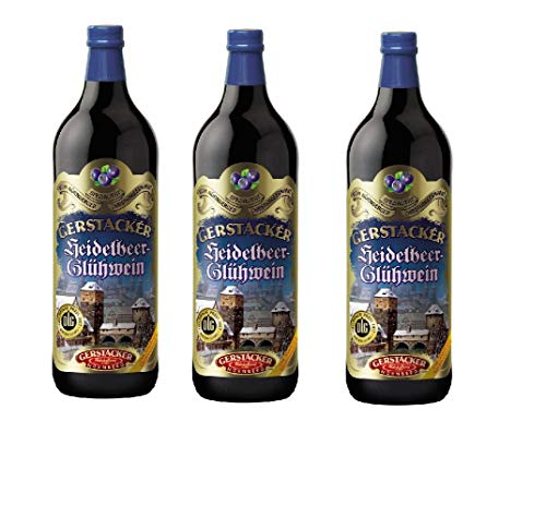 Gerstacker Nürnberg Heidelbeer-Glühwein Heidelbeer Glühwein süß (3 x 1 l) von Gerstacker