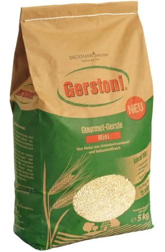 Gerstoni Gerste Couscous 5 x 5kg, mild-nussig, frei von Weizen, POWERFOOD aus regionalem Anbau mit Beta-Glucan von Gerstoni