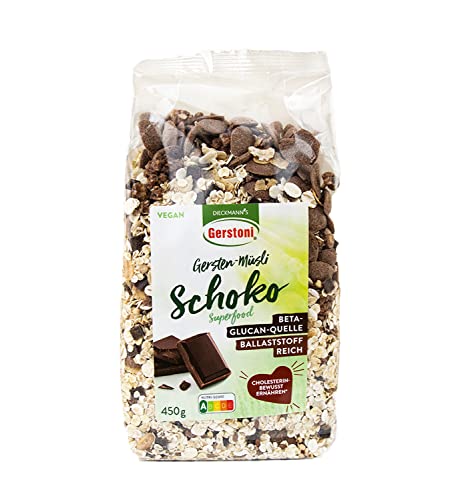 Gerstoni Gersten-Müsli Schoko 450 g - ballaststoffreich mit Gersten-Beta-Glucan von Gerstoni