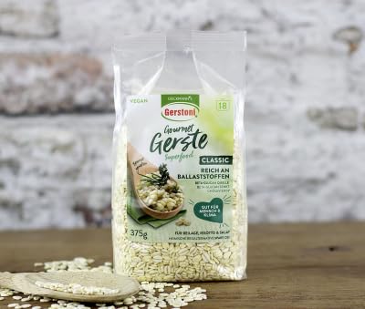 Gerstoni Gourmet Gerste Classic 12 x 375g, mild-nussig, POWERFOOD aus regionalem Anbau, BETA-GLUCAN-Quelle von Gerstoni