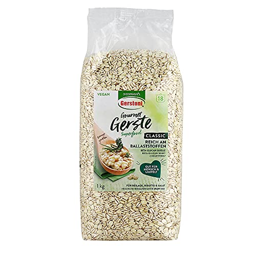 Gerstoni Gourmet Gerste Classic 1kg, mild-nussig, SUPERFOOD aus regionalem Anbau, ballaststoffreich mit BETA-GLUCAN von Gerstoni