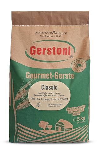 Gerstoni Gourmet Gerste Classic 3 x 5kg, mild-nussig, POWERFOOD aus regionalem Anbau, BETA-GLUCAN-Quelle von Gerstoni