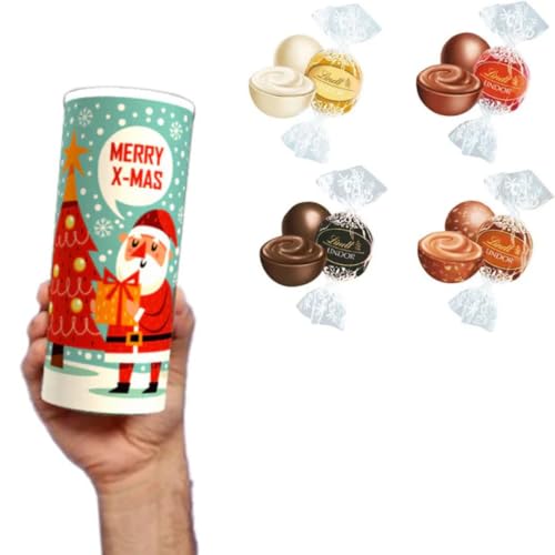 EINE KLEINE FREUDE. | 5x einzigartige Geschenkddosen mit feinster Lindt Schokolade (5-er Set Weihnachten) von Geschenkbox - 24