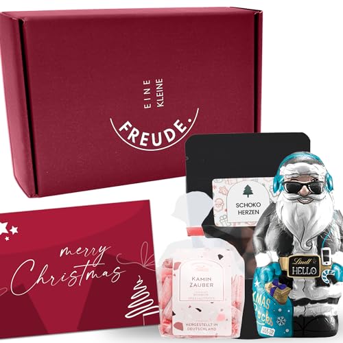 EINE KLEINE FREUDE. | Einzigartige „WEIHNACHTEN“ Geschenkbox mit Hello Nikolaus, Bonbons, Schokolade Kekse & Weihnachtskarte von Geschenkbox - 24