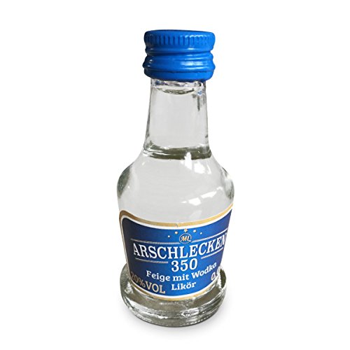 Partypack Wodka Feige Original Sepp Bumsinger's Arschlecken 350 - Likör 25 x 2 cl 20% vol. von Geschenkbox