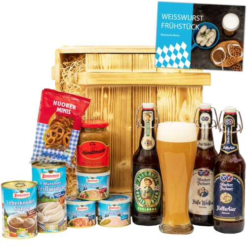 Bayern Geschenkkorb „München“ | Bier Geschenkset mit bayerischen Wurst Spezialitäten | Präsentkorb für Männer & Frauen zum Geburtstag, Weihnachten von Geschenkbox - 24