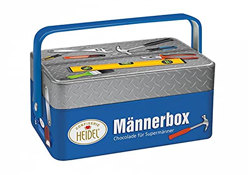 290059 Heidel Männerbox mit Pralinenfüllung Geschenkidee Männertag Papa Geschenk von Geschenkpost24