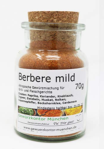 Berbere mild 70g im Glas Gewürzkontor München von Gewürzkontor München Tu´ Dir gut!