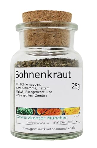 Bohnenkraut gerebelt 25g im Glas Gewürzkontor München von Gewürzkontor München Tu´ Dir gut!