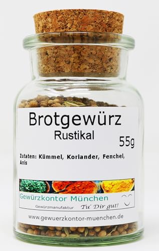 Brotgewürz Rustikal 55g im Glas Gewürzkontor München von Gewürzkontor München Tu´ Dir gut!