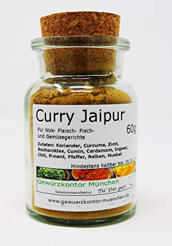Curry Jaipur im Glas 60g Gewürzkontor München von Gewürzkontor München Tu´ Dir gut!